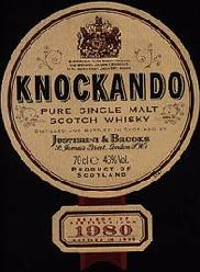 The Knockando label...