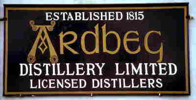 Ardbeg Schild